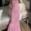 Love Grows Here Floral Lace - Up Maxi Dress - Lustreve