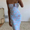Love Grows Here Floral Lace - Up Maxi Dress - Lustreve
