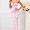 Love Grows Here Floral Lace - Up Maxi Dress - Lustreve