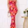 Love Grows Here Floral Lace - Up Maxi Dress - Lustreve