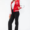 Love Me Now Snap Down Bomber Jacket with Classic Silhouette and Statement Details - Lustreve