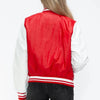 Love Me Now Snap Down Bomber Jacket with Classic Silhouette and Statement Details - Lustreve