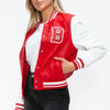 Love Me Now Snap Down Bomber Jacket with Classic Silhouette and Statement Details - Lustreve