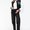 Love Me Now Snap Down Bomber Jacket with Classic Silhouette and Statement Details - Lustreve