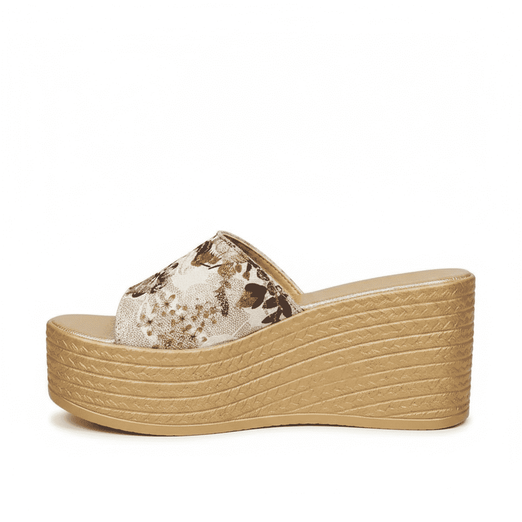 Golden Hour Bloom open toe Platform sandals