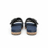 Dark Wash Twin Buckle Platforms