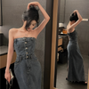 Robe en jean Maeve Sculpted Elegance