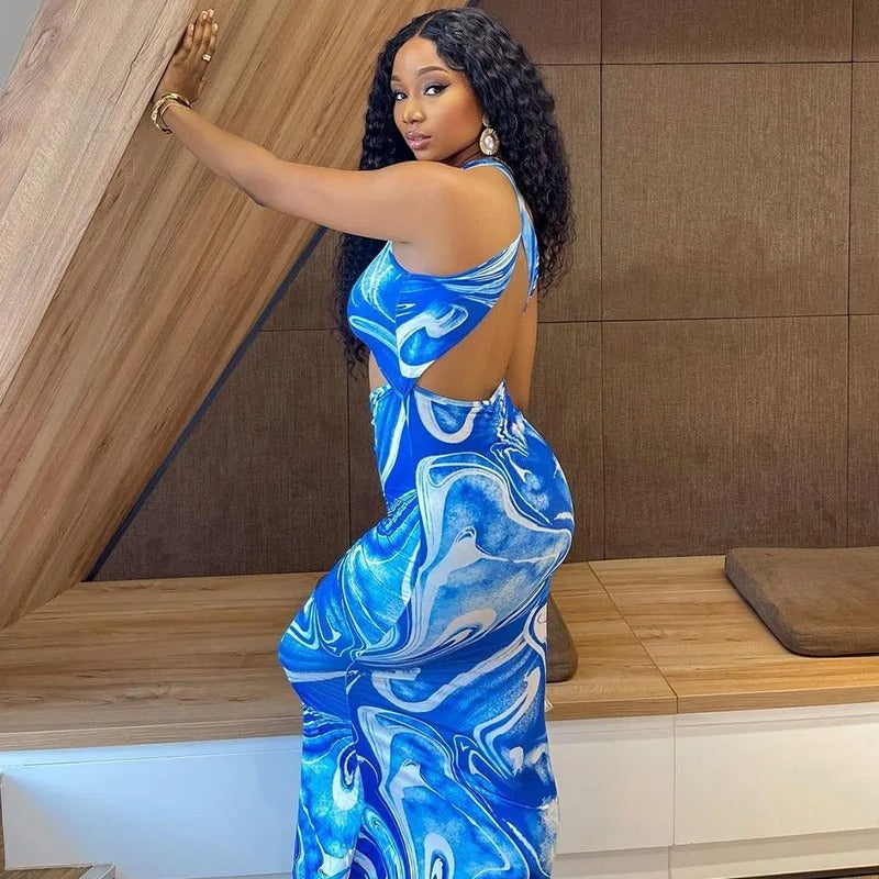 Robe longue moulante à épaules dénudées Lola Hollow