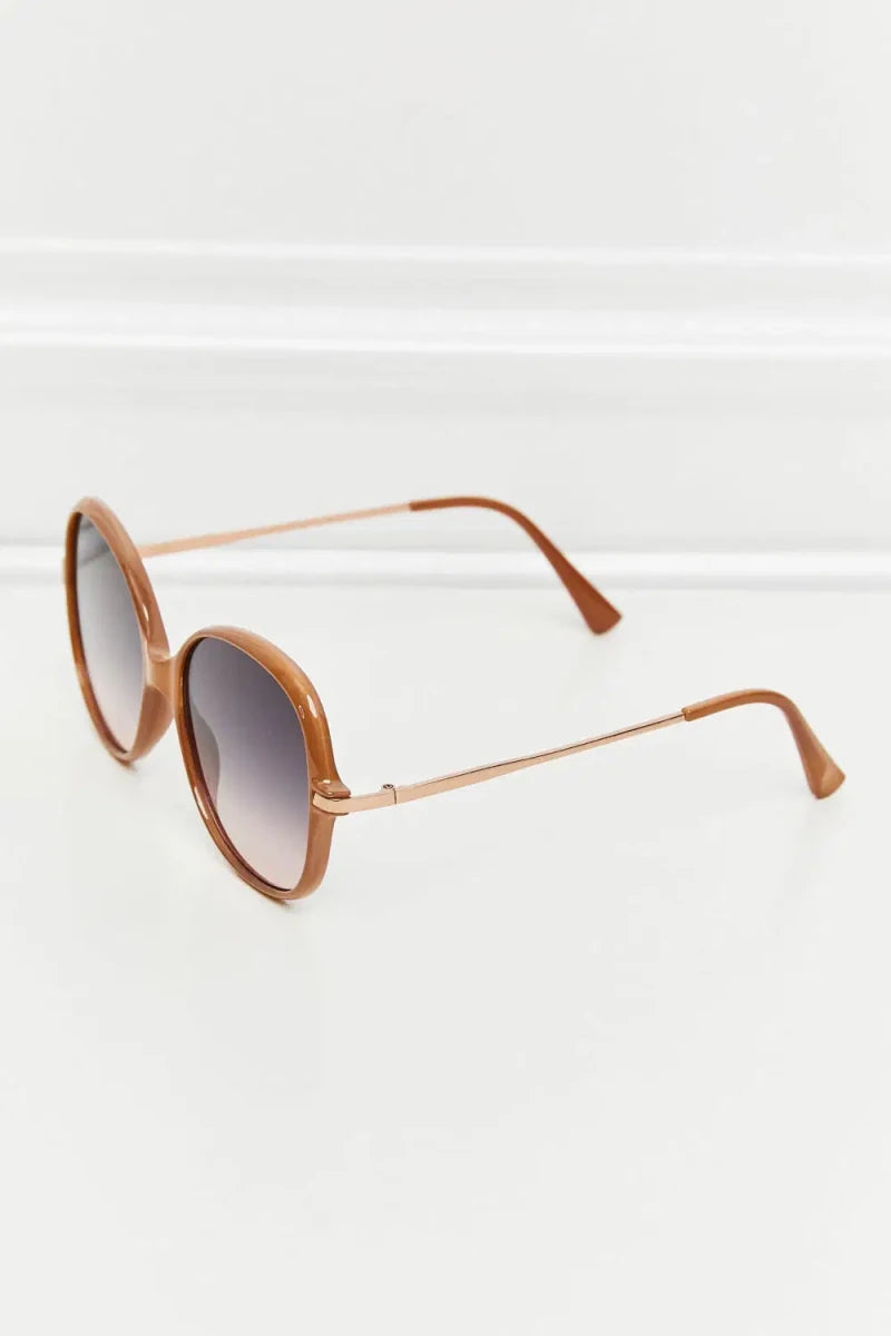 Metal - Plastic Hybrid Full Rim Sunglasses - Lustreve