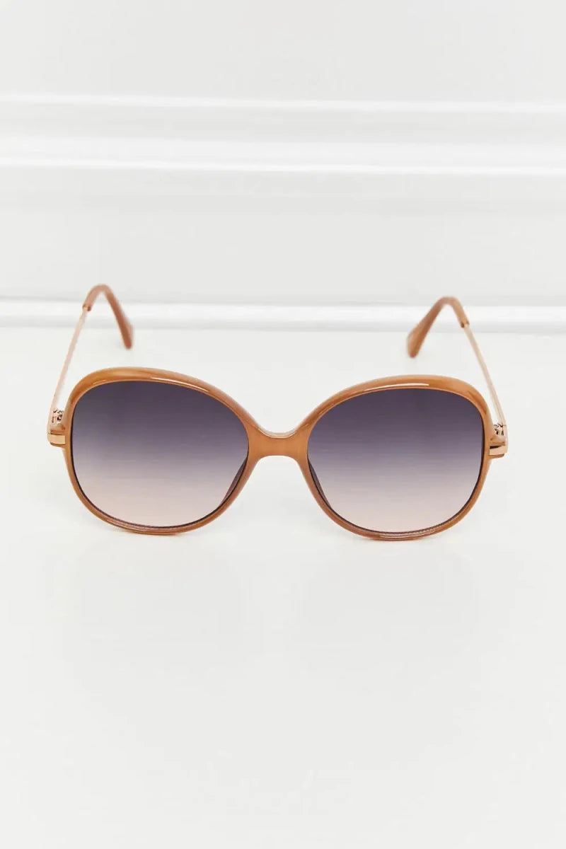 Metal - Plastic Hybrid Full Rim Sunglasses - Lustreve