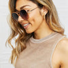 Metal - Plastic Hybrid Full Rim Sunglasses - Lustreve