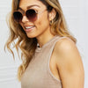 Metal - Plastic Hybrid Full Rim Sunglasses - Lustreve