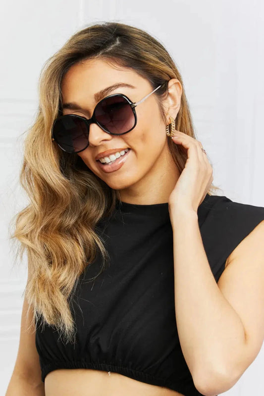 Metal - Plastic Hybrid Full Rim Sunglasses - Lustreve