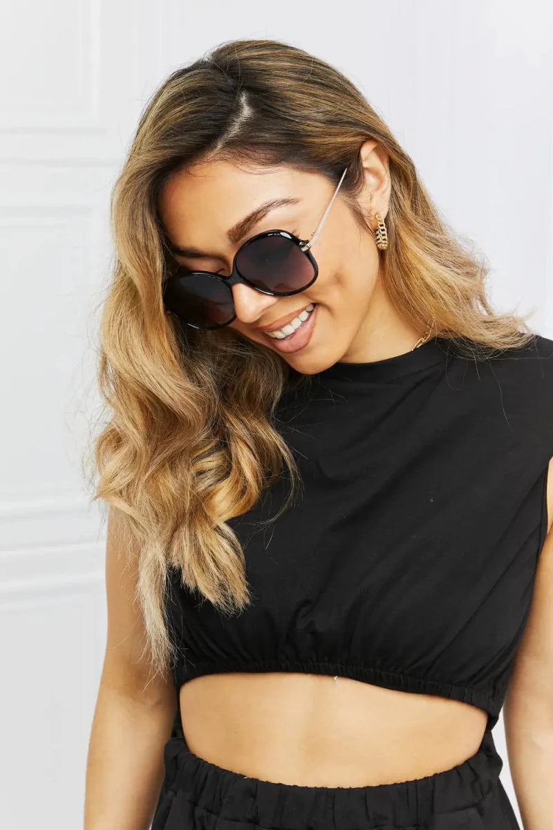 Metal - Plastic Hybrid Full Rim Sunglasses - Lustreve