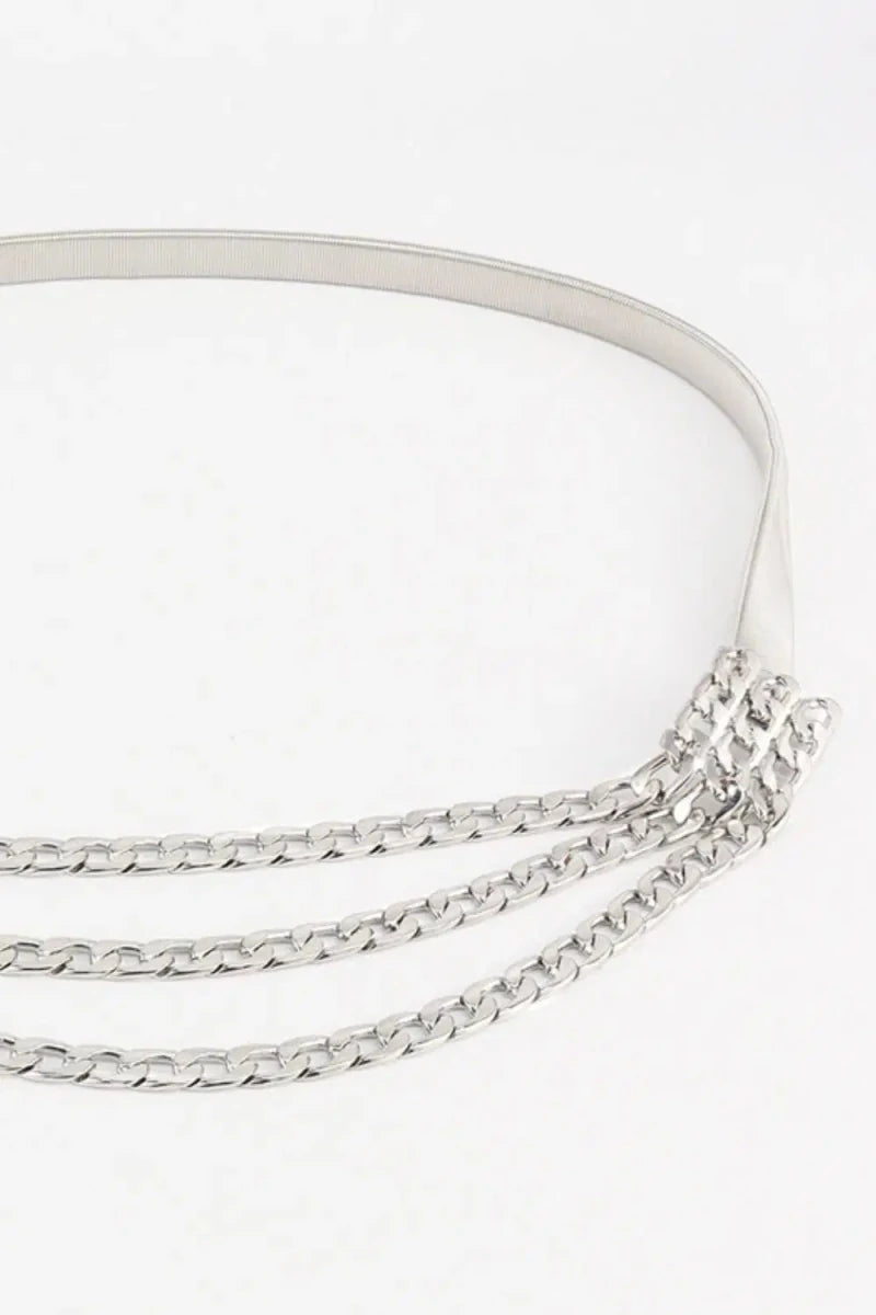 Metal Triple - Layered Chain Belt - Lustreve