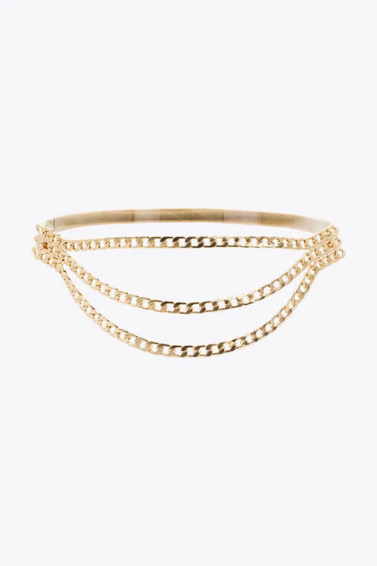 Metal Triple - Layered Chain Belt - Lustreve