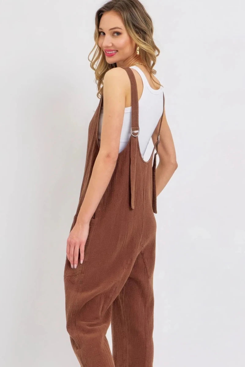 Mineral Washed Summer Jumpsuit - Lustreve