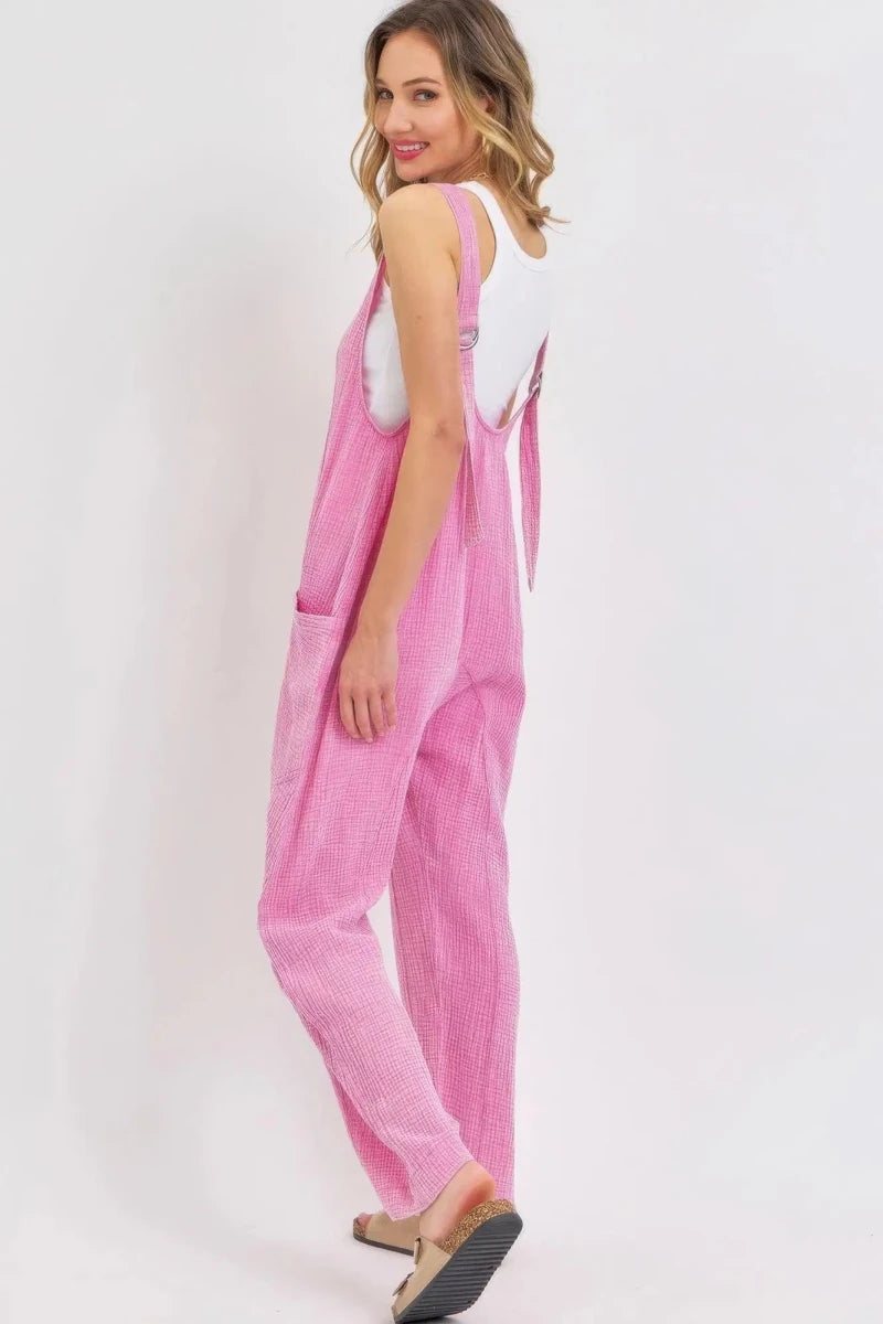 Mineral Washed Summer Jumpsuit - Lustreve