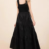 Mittoshop No Questions Asked Tiered Maxi Dress – Black - Lustreve