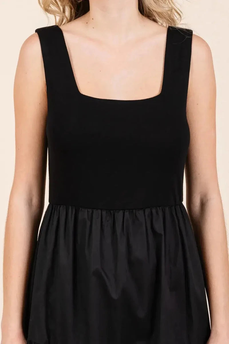 Mittoshop No Questions Asked Tiered Maxi Dress – Black - Lustreve