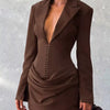 No Apologies Allowed Blazer Mini Dress - Lustreve