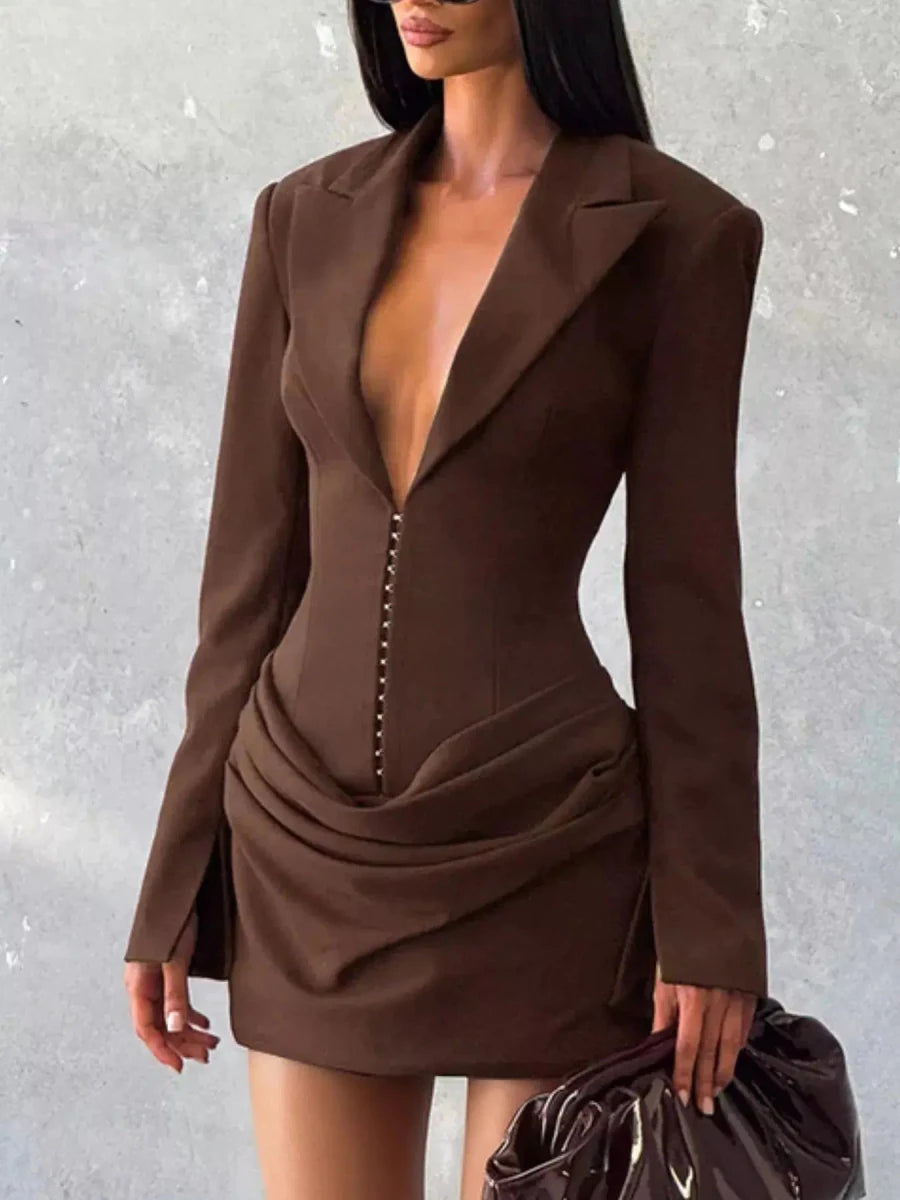 No Apologies Allowed Blazer Mini Dress - Lustreve