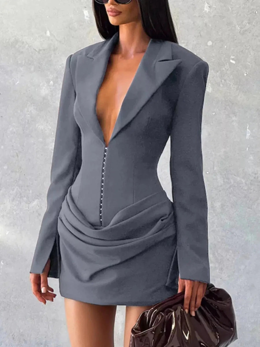 No Apologies Allowed Blazer Mini Dress - Lustreve