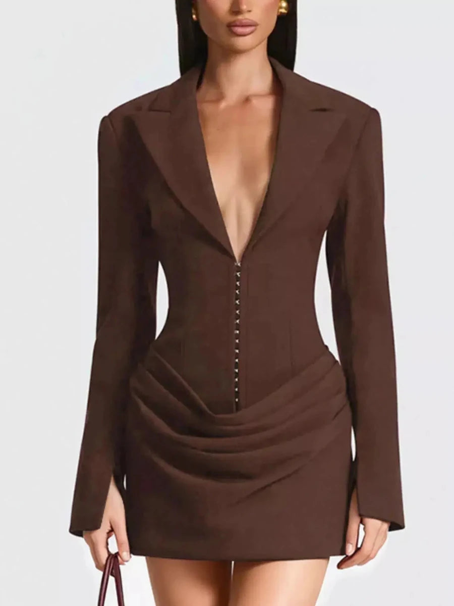No Apologies Allowed Blazer Mini Dress - Lustreve