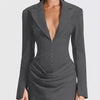 No Apologies Allowed Blazer Mini Dress - Lustreve