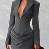 No Apologies Allowed Blazer Mini Dress - Lustreve