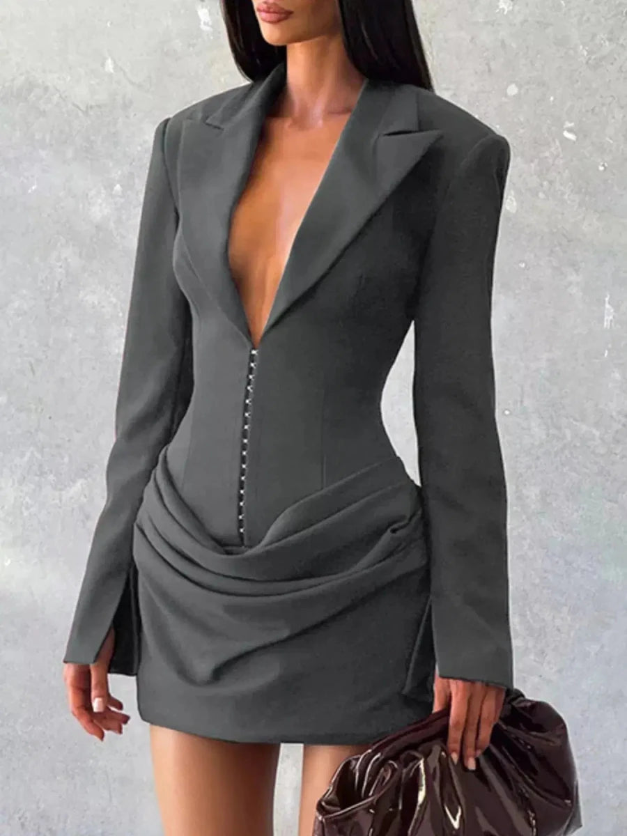 No Apologies Allowed Blazer Mini Dress - Lustreve