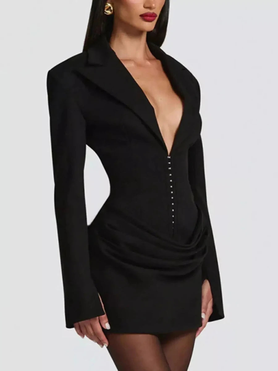 No Apologies Allowed Blazer Mini Dress - Lustreve