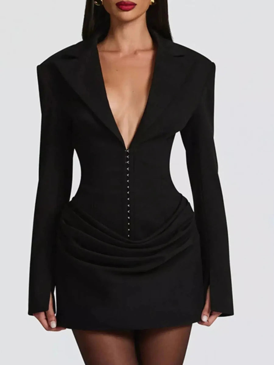 No Apologies Allowed Blazer Mini Dress - Lustreve