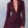 No Apologies Allowed Blazer Mini Dress - Lustreve