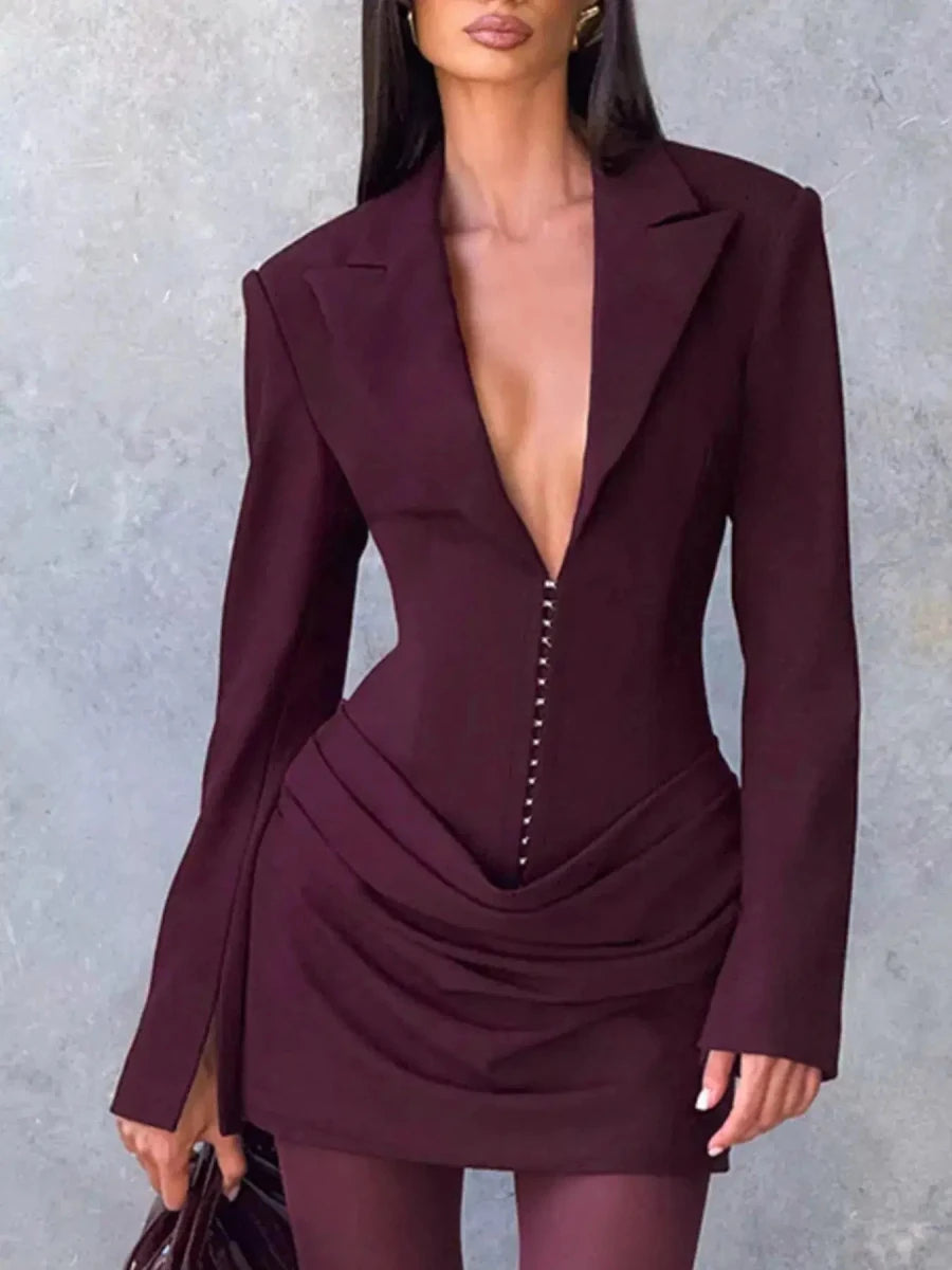 No Apologies Allowed Blazer Mini Dress - Lustreve
