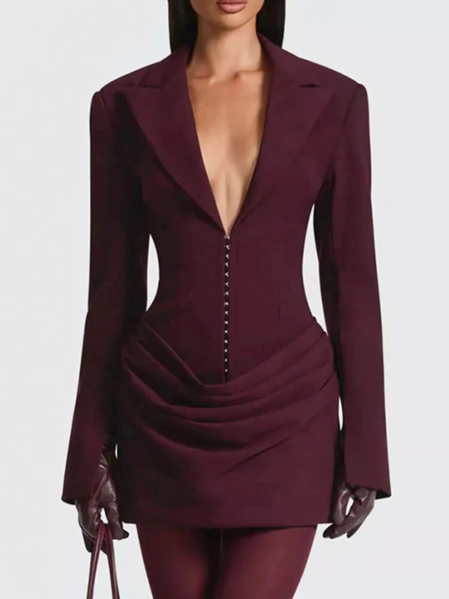 No Apologies Allowed Blazer Mini Dress - Lustreve