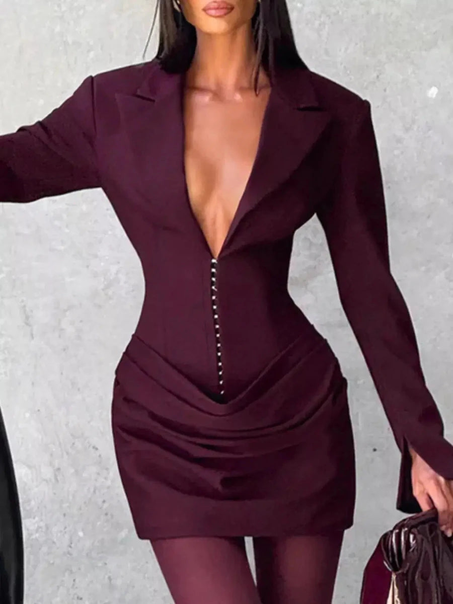 No Apologies Allowed Blazer Mini Dress - Lustreve