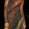 Nocturne Maeve Ember - Swish Mesh Mini Dress - Lustreve