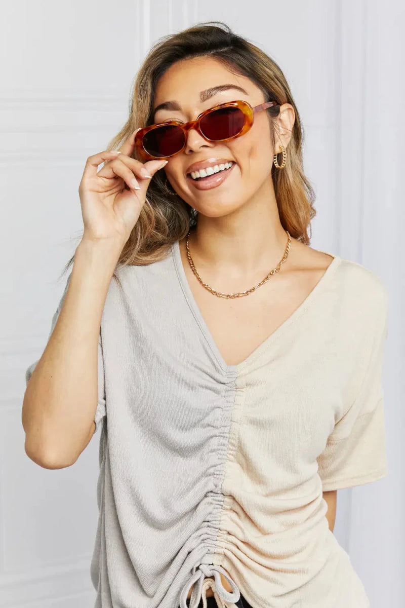 Oval Full Rim Sunglasses - Lustreve