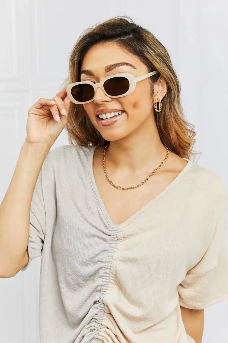 Oval Full Rim Sunglasses - Lustreve