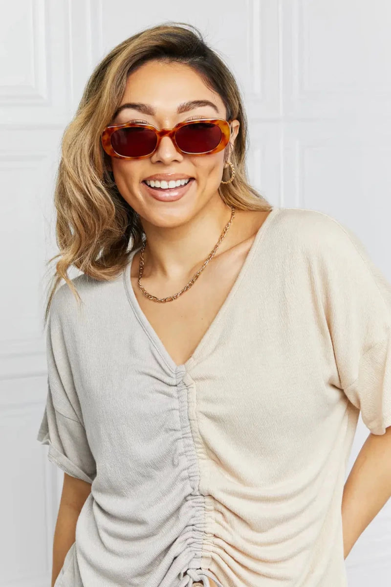 Oval Full Rim Sunglasses - Lustreve