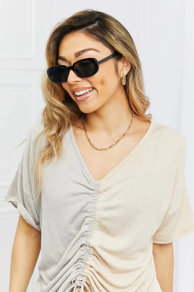 Oval Full Rim Sunglasses - Lustreve