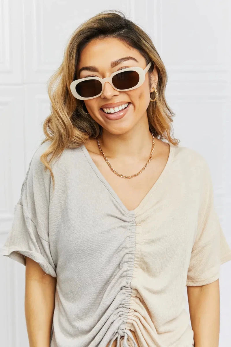 Oval Full Rim Sunglasses - Lustreve