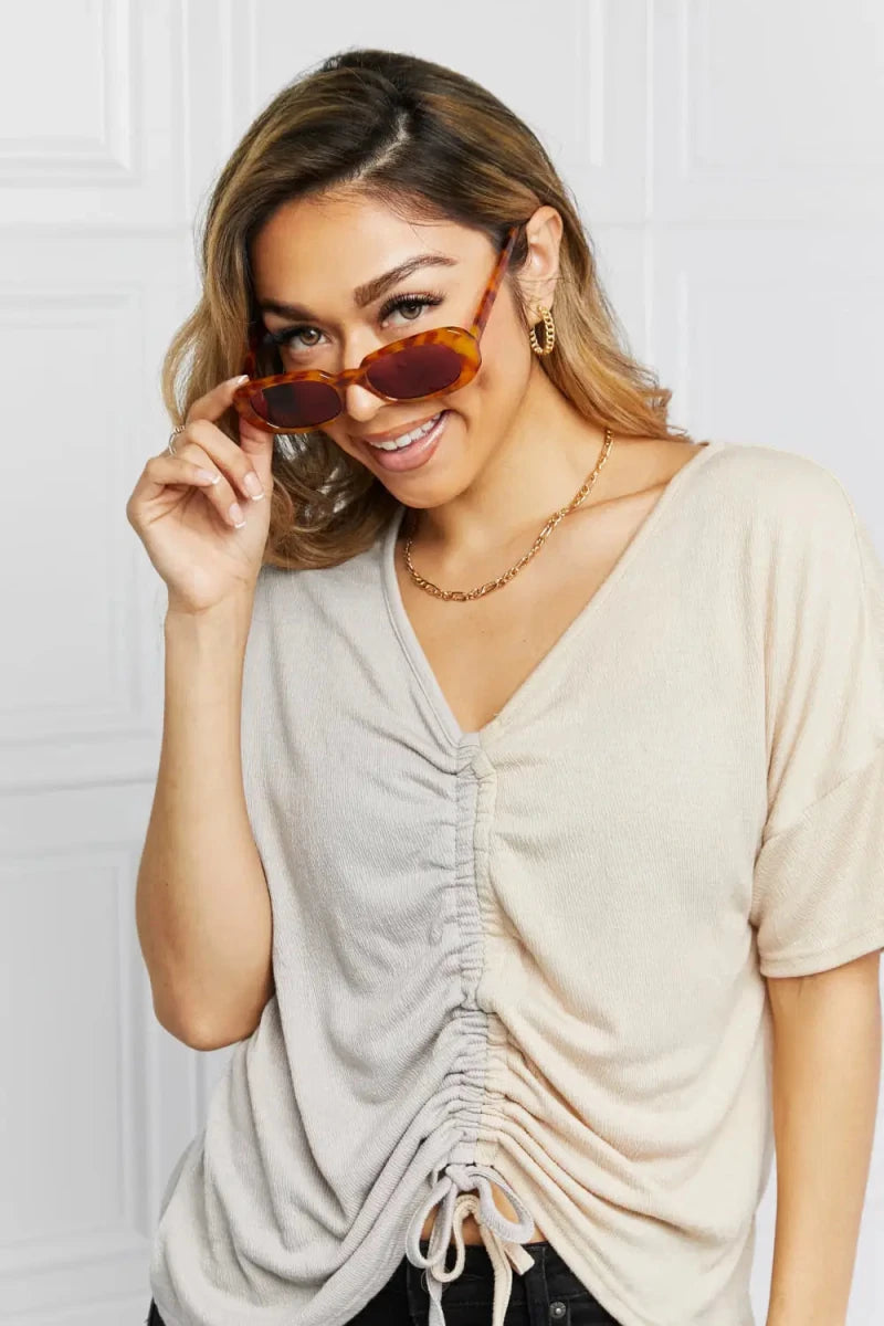 Oval Full Rim Sunglasses - Lustreve