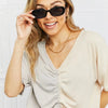 Oval Full Rim Sunglasses - Lustreve
