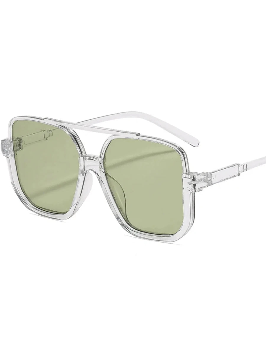 Oversized Square Frame Fashion Sunglasses - Lustreve