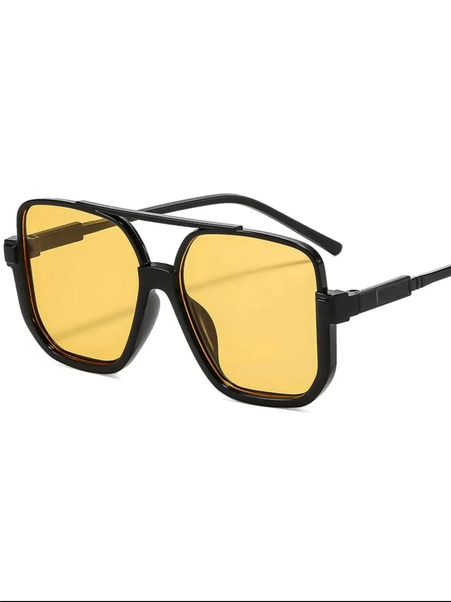 Oversized Square Frame Fashion Sunglasses - Lustreve