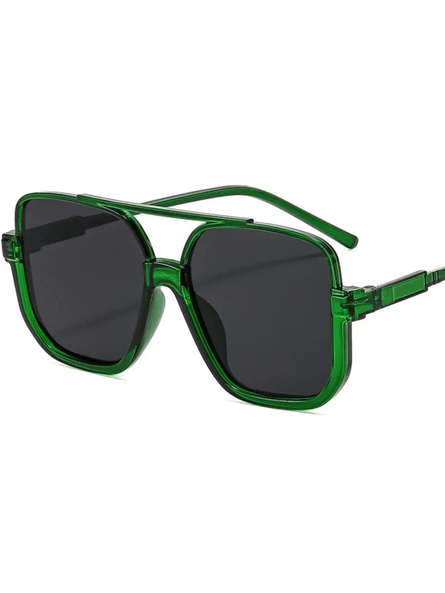Oversized Square Frame Fashion Sunglasses - Lustreve