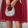 Own the Night Aurelia Stardust Cape Mini Dress - Lustreve