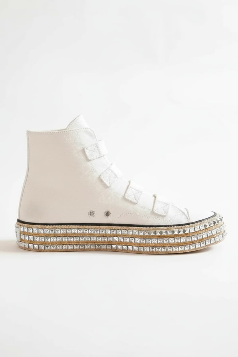 Ice Queen Rebel Studded Platform Sneakers